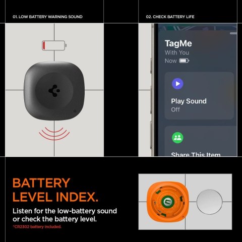 Lokalizator Spigen TagMe - czarny