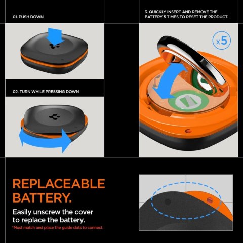 Lokalizator Spigen TagMe - czarny