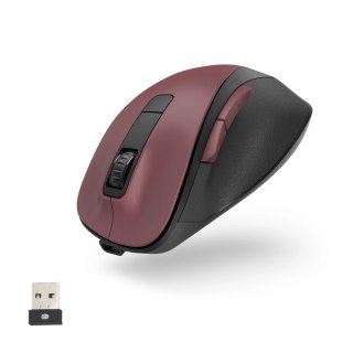 Mysz bezprzewodowa Hama MW-500 V2 z akumulatorem - bordowa