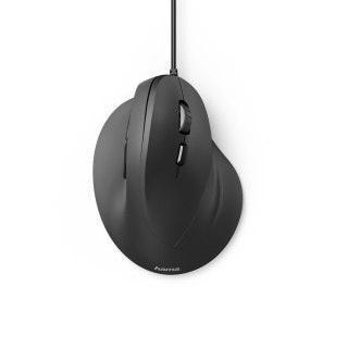 Mysz przewodowa Hama EMC-500 ergonomiczna, pionowa - czarna