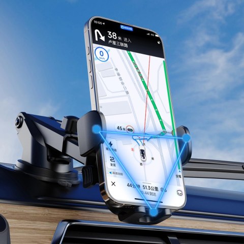 Uchwyt na smartfona Dudao F2N na kratkę nawiewu 360° - czarny Uchwyt na smartfona Dudao F2N na kratkę nawiewu 360° - czarny