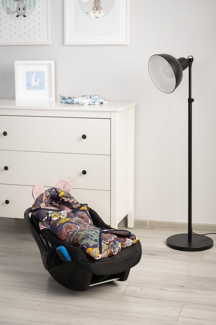 OTULACZ DO FOTELIKA WAFEL BOHO BRUDNY RÓŻ