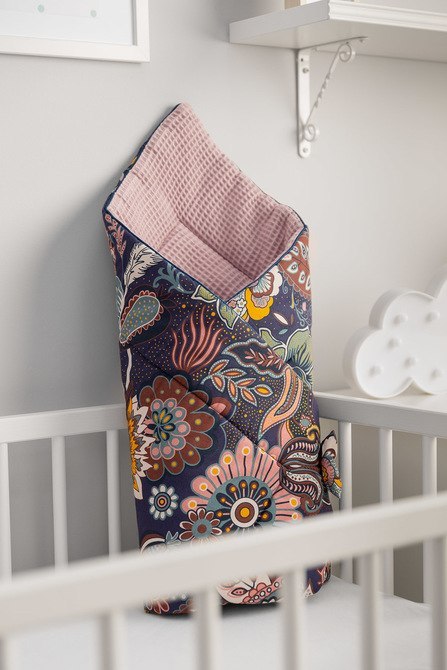 ROŻEK WAFEL BOHO BRUDNY RÓŻ 75x75