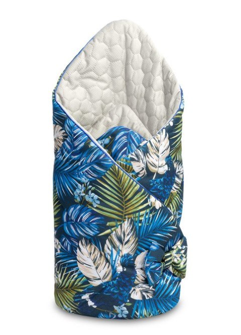 ROŻEK VELVET NIEBIESKI PAPUGI 75x75