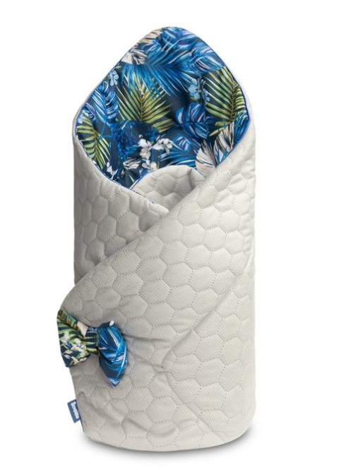 ROŻEK VELVET NIEBIESKI PAPUGI 75x75