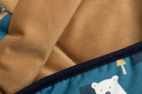 OTULACZ DO FOTELIKA VELVET MISIE KARMELOWY