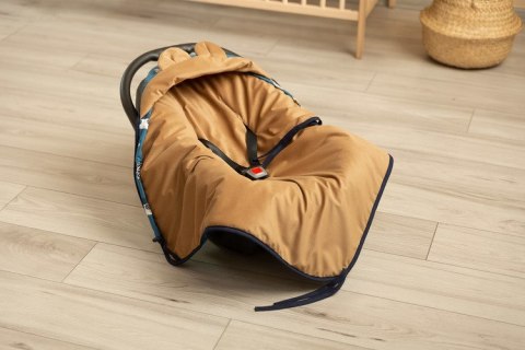 OTULACZ DO FOTELIKA VELVET MISIE KARMELOWY