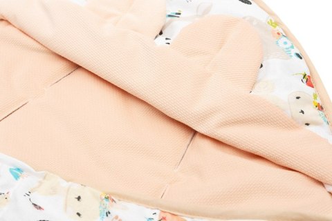 OTULACZ DO FOTELIKA VELVET XL PIKNIK BRZOSKWINIOWY