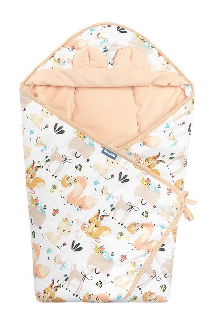 OTULACZ DO FOTELIKA VELVET XL PIKNIK BRZOSKWINIOWY