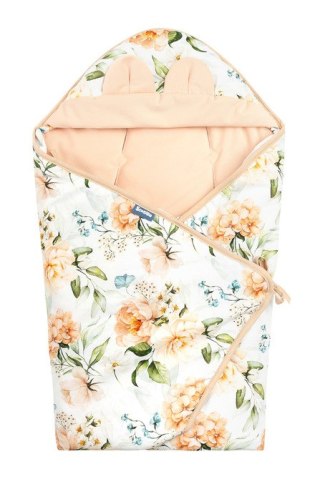 OTULACZ DO FOTELIKA VELVET XL PIWONIA BRZOSKWINIOWY