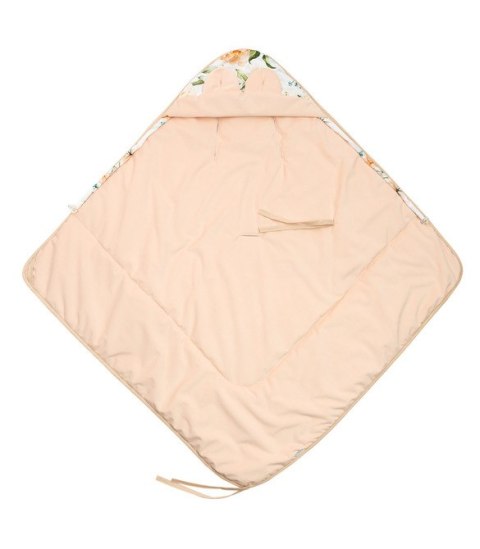 OTULACZ DO FOTELIKA VELVET XL PIWONIA BRZOSKWINIOWY