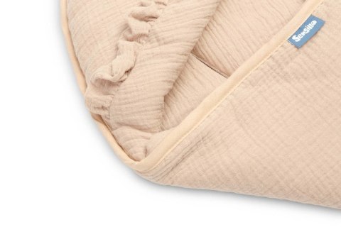 OTULACZ DO FOTELIKA MUŚLINOWY BEŻOWY OTULACZ DO FOTELIKA MUŚLINOWY BEŻOWY