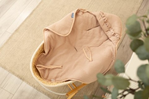 OTULACZ DO FOTELIKA MUŚLINOWY BEŻOWY OTULACZ DO FOTELIKA MUŚLINOWY BEŻOWY