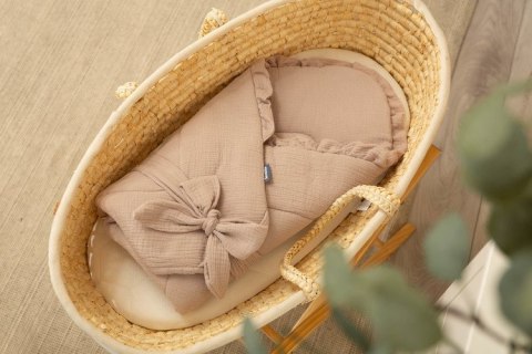 ROŻEK MUŚLINOWY BEŻOWY 90x90