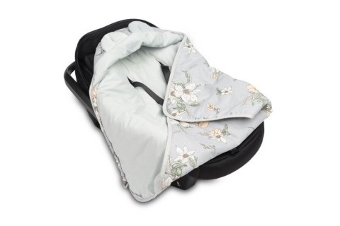 OTULACZ DO FOTELIKA VELVET LILIA SZARY