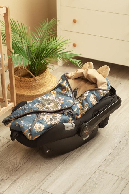 OTULACZ DO FOTELIKA VELVET MAROKO BEŻOWY