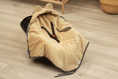 OTULACZ DO FOTELIKA VELVET MAROKO BEŻOWY