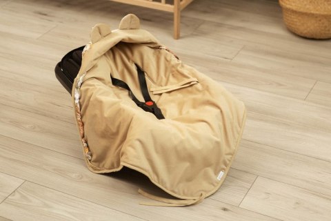 OTULACZ DO FOTELIKA VELVET SKWER BEŻOWY