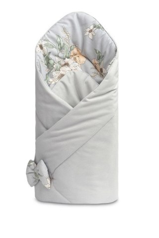 ROŻEK VELVET LILIA SZARY 75x75