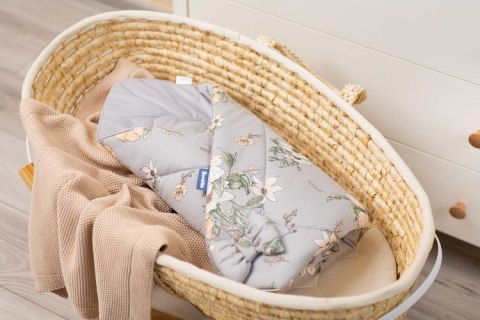 ROŻEK VELVET LILIA SZARY 75x75                                           