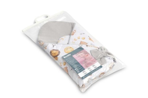 ROŻEK MUŚLINOWY ZODIAK SZARY 75x75