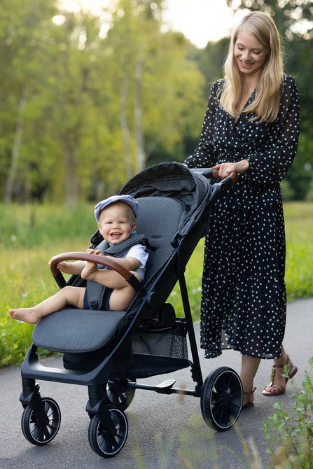 WÓZEK SPACEROWY ELMA BLACK