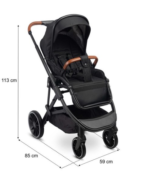 WÓZEK SPACEROWY RATIO BLACK