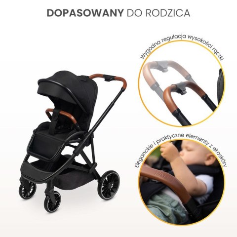 WÓZEK SPACEROWY RATIO BLACK