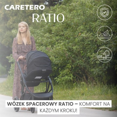 WÓZEK SPACEROWY RATIO DARK GREY