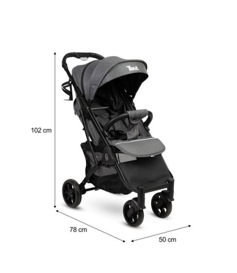 WÓZEK SPACEROWY TRAIL BLACK