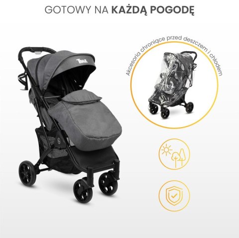 WÓZEK SPACEROWY TRAIL GRAPHITE