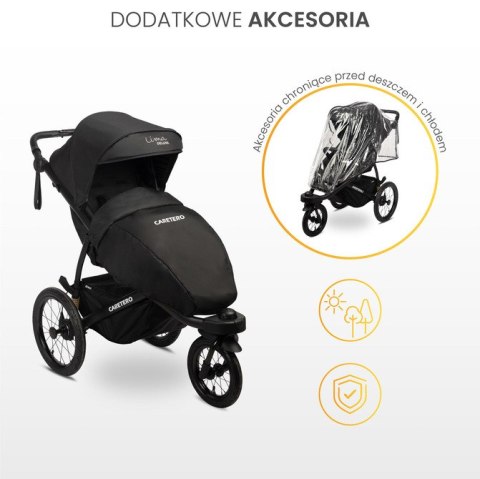 WÓZEK SPACEROWY LIMA DELUXE BLACK