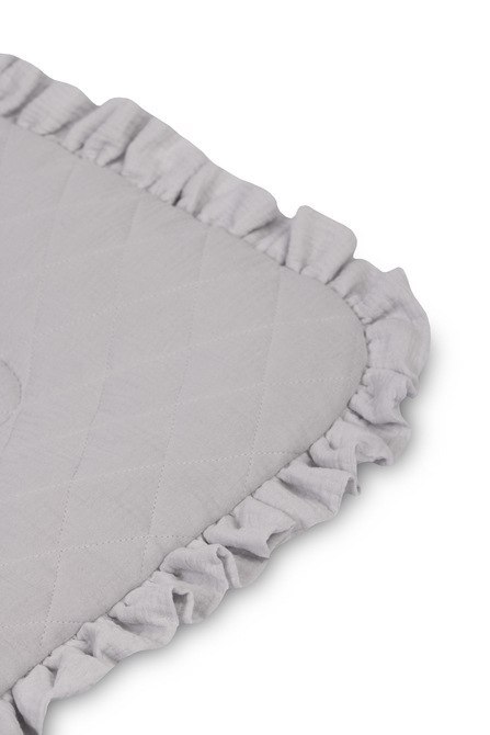 ROŻEK MUŚLINOWY TEDDY SZARY 75x75