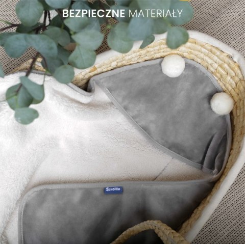 OTULACZ DO FOTELIKA PLUSZ 75X75 GRAFITOWY