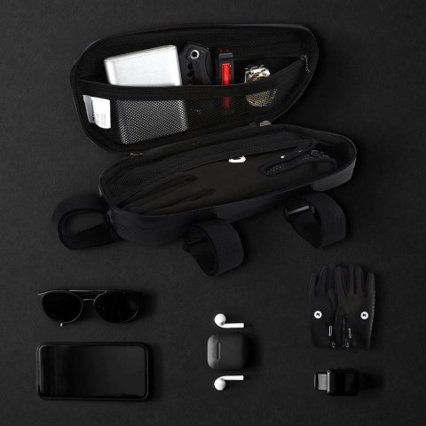 Wozinsky torba rowerowa na ramę roweru 1,5 l czarny (WBB10BK)