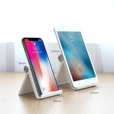 Podstawka Ugreen LP115 30485 120 x 107 mm biurkowa na tablet / telefon 4.7-11" - biała