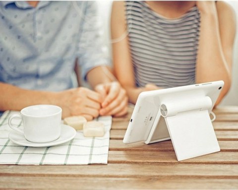 Podstawka Ugreen LP115 30485 120 x 107 mm biurkowa na tablet / telefon 4.7-11" - biała