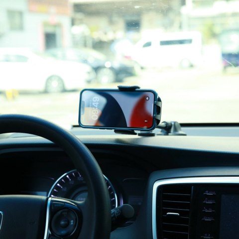 Joyroom samochodowy uchwyt na telefon z elastycznym ramieniem na deskę rozdzielczą szybę czarny (JR-ZS259)