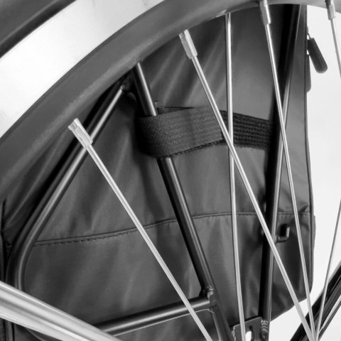 Wozinsky torba rowerowa na bagażnik plecak rowerowy ze stelażem 2w1 40l czarny (WBB33BK)