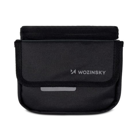 Wozinsky torba rowerowa na ramę sakwa na rower wodoodporne etui na telefon 1,5l czarny (WBB26BK)