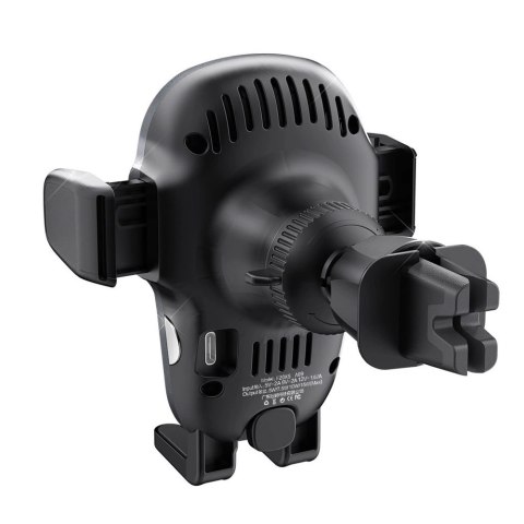 Automatyczny uchwyt samochodowy Dudao z wbudowaną ładowarką bezprzewodową Qi 15W szary (F20xs)