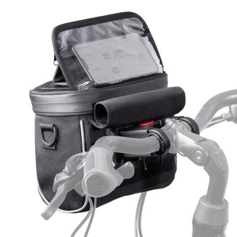 Wozinsky torba rowerowa na kierownicę torba rowerowa na ramię czarna (WBHBB-01)