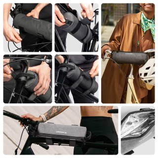 Torba rowerowa Wozinsky WBB37GRB z izolacją termiczną 0.7L - szara