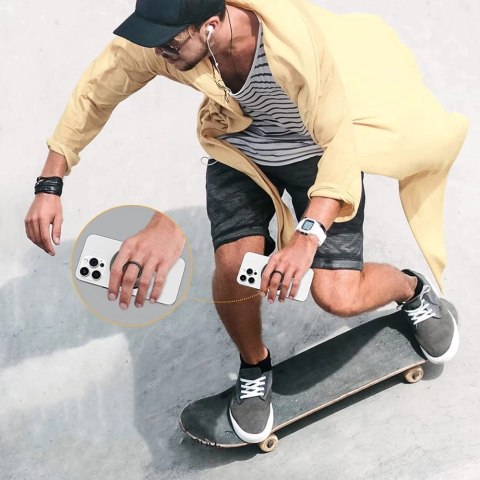 Uchwyt / ring Tech-Protect MMR100 magnetyczny z MagSafe na telefon - szary