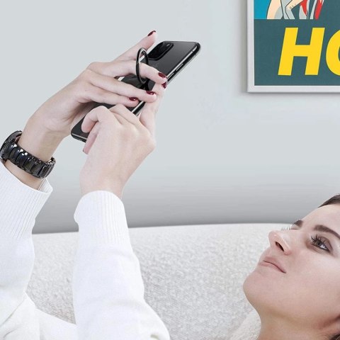 Uchwyt / ring Tech-Protect Magnetic Phone Ring z funkcją stojaka - różowy marmur