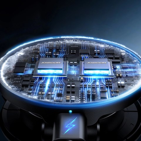 Uchwyt Joyroom JR-ZS408 magnetyczny z ładowarką indukcyjną 15W na kokpit samochodowy - czarny