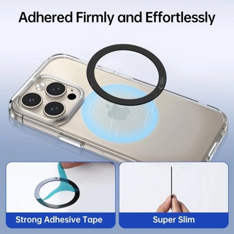 Pierścień Tech-Protect MMP-110 2w1 MagSafe - czarny / czarny