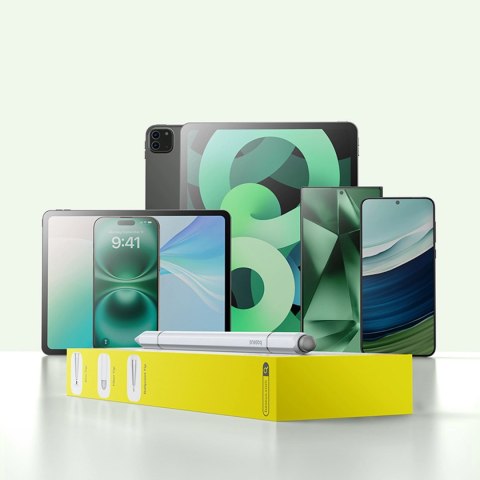 Stylus Baseus Smooth Writing III 3w1 rysik pasywny - wersja magnetyczna - biały