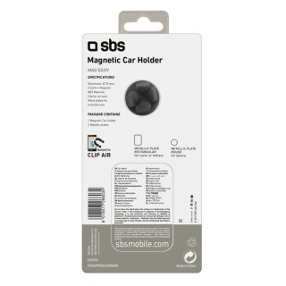 Uchwyt na smartfona SBS TESUPPEASYMAGK magnetyczny, na kratkę nawiewu - czarny