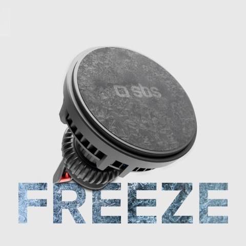 Uchwyt na smartfona z ładowarką indukcyjną SBS TESUPFANWIR15W 15W na kratkę nawiewu, z chłodzeniem - czarna